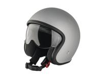 ULTIMATE SPEED Scooterhelm met vizier M (Zilver/grijs)