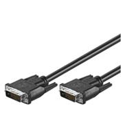 Goobay 0.5m Dual Link DVI-D Cable DVI kabel 0,5 m Zwart - thumbnail