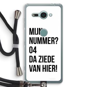 Da ziede van hier: Sony Xperia XZ2 Compact Transparant Hoesje met koord