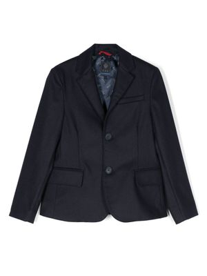 Fay Kids blazer à simple boutonnage - Bleu