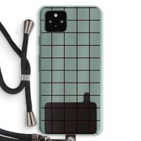 Rooster: Pixel 5a 5G Transparant Hoesje met koord