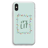 It's Lit: iPhone X Transparant Hoesje