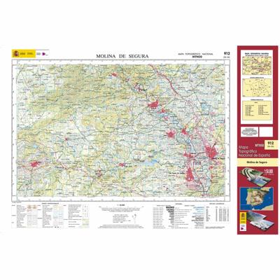 Topografische kaart 912 MT50 Molina de Segura | CNIG - Instituto Geográfico Nacional1