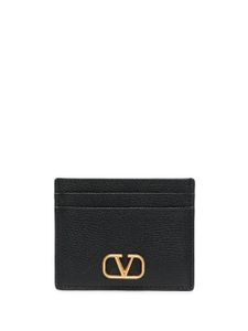 Valentino Garavani porte-cartes VLogo Signature en cuir - Noir