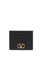 Valentino Garavani porte-cartes VLogo Signature en cuir - Noir