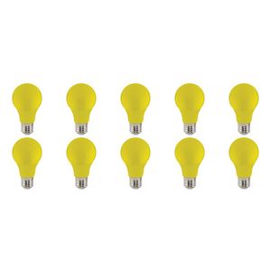 LED Lamp 10 Pack - Specta - Geel Gekleurd - E27 Fitting - 3W