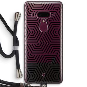 Magic pattern: HTC U12+ Transparant Hoesje met koord