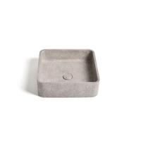 Ideavit Zoe Waskom 39x39x12cm Beton vierkant Light Grey 290305-D1 Ideavit Zoe Waskom 39x39x12cm Beton vierkant Light Grey 290305-D1