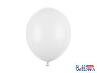 Pastel Ballonnen Puur Wit (50st) - thumbnail