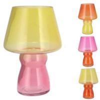 Daan Kromhout Vaas bicolore oranje 25 cm 4 assorti | 4 stuks