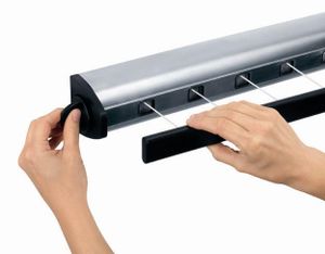 Brabantia Pull-Out Drying Lines Set, 2 pcs Wall-mountable rack Roestvrijstaal