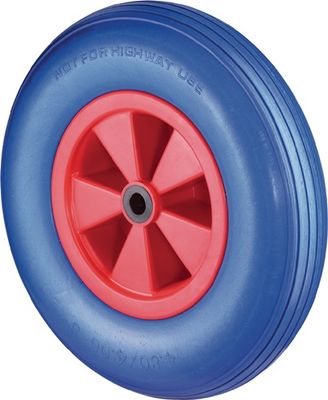 BS Rollen Polyurethaanwiel | wiel-d. 260 mm draagvermogen 160 kg | pechbestendig kunststof | tunnels | 1 stuk - D16.260 D16.260