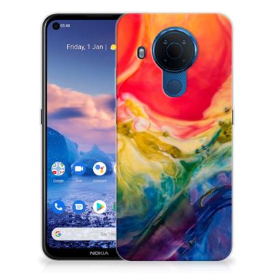 Smartphone hoesje Nokia 5.4 Watercolor Dark Smartphone hoesje Nokia 5.4 Watercolor Dark