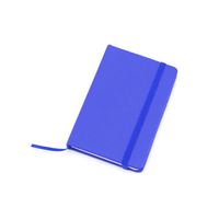Notitieblokje harde kaft blauw 9 x 14 cm - Notitieboek - thumbnail