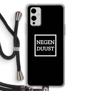 Negenduust black: OnePlus 9 Transparant Hoesje met koord