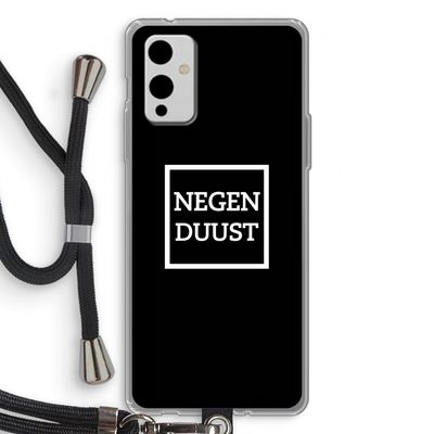 Negenduust black: OnePlus 9 Transparant Hoesje met koord