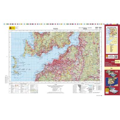 Topografische kaart 222/223 MT50 Vigo | CNIG - Instituto Geográfico Nacional1
