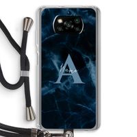 Midnight Marble: Xiaomi Poco X3 Pro Transparant Hoesje met koord