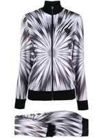 Plein Sport survêtement à imprimé tie dye - Blanc