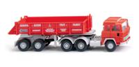 Wiking 067708 H0 Vrachtwagen Magirus Deutz Trekker-kiepopleggercombinatie 235 D Testfahrt Europa-Asien