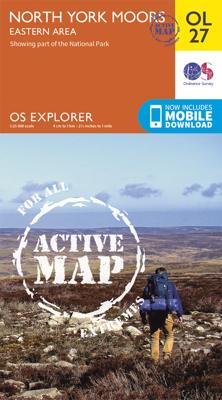 Wandelkaart - Topografische kaart 27 OS Explorer Map | Active North York Moors / Eastern area | Ordnance Survey