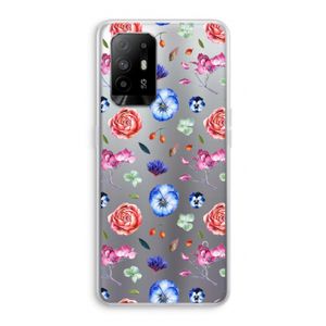 Bloemetjes: Oppo A95 5G Transparant Hoesje