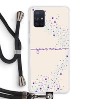 Sterren: Samsung Galaxy A71 Transparant Hoesje met koord
