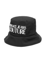 Versace Jeans Couture bob à logo imprimé - Noir