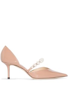 Jimmy Choo escarpins Aurelie 65 mm à ornements de perles - Rose