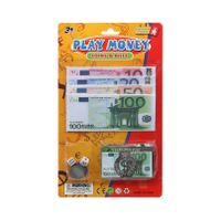 1x Speelgoed geld setjes euro met geldclip voor kinderen   -