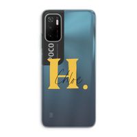 Amber Script: Xiaomi Poco M3 Pro 5G Transparant Hoesje