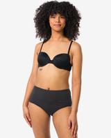 HEMA Dames Tailleslips Stretch Katoen - 2 Stuks Zwart (zwart)