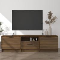 Tv-meubel 140x35x40 cm bewerkt hout bruin eikenkleur - thumbnail