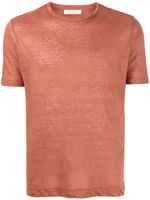 Cruciani t-shirt en lin à effet chiné - Orange