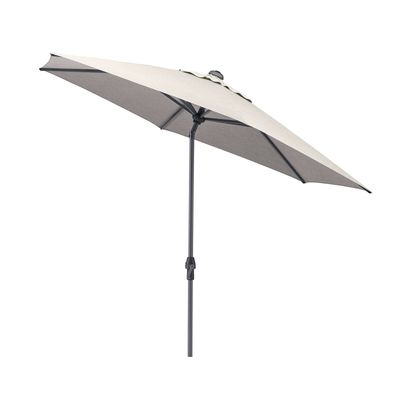 Kettler Easy allround parasol 300 cm Grijs met led verlichting