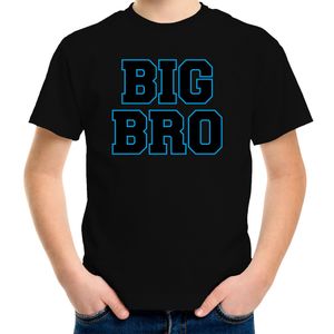 Big bro grote broer cadeau t-shirt zwart jongens / kinderen XS (110-116)  -