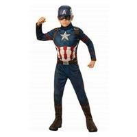 Kostuums voor Kinderen Captain America Avengers Rubies 700647_L Blauw Wit Rood Zilverkleurig Zilver L Kostuums voor Kinderen Captain America Avengers Rubies 700647_L Blauw Wit Rood Zilverkleurig Zilver L