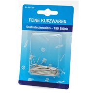 Kopspelden/steekspelden - 150x stuks - zilver - 30 mm - hobby naaispelden   -