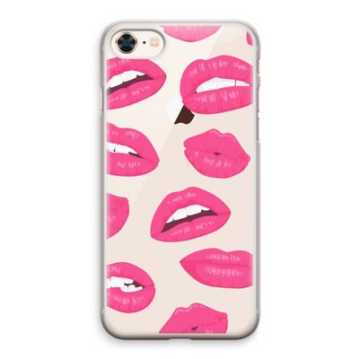 Bite my lip: iPhone 8 Transparant Hoesje