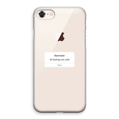 Reminder: iPhone 8 Transparant Hoesje