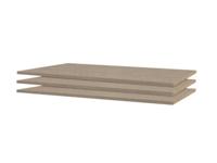Legplank NELE 85 cm natuurlijk linnen (lot van 3)