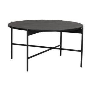 Rowico Home Skye ronde houten salontafel zwart - Ø 89 cm