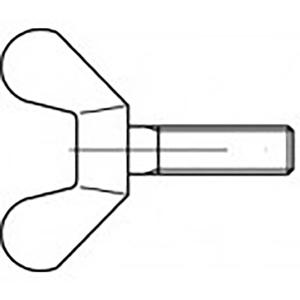 TOOLCRAFT TO-6854610 Vleugelschroef M12 70 mm DIN 316 Kneedbaar Verzinkt 20 stuk(s)