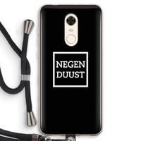 Negenduust black: Xiaomi Redmi 5 Transparant Hoesje met koord