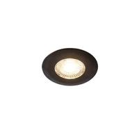 QAZQA Inbouwspot zwart incl. LED 3-staps dimbaar - Ulo