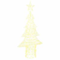 Kerstboom met 240 LED Warmwit 180 cm Acryl