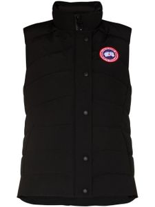 Canada Goose gilet Freestyle matelassé à patch logo - Noir