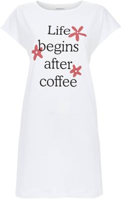 Wit katoenen nachthemd Ringella