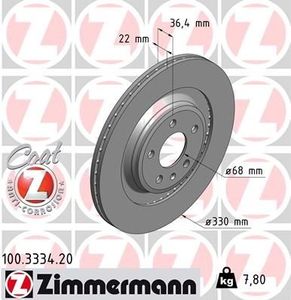 Remschijf Coat Z 100333420