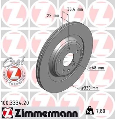 Remschijf Coat Z 100333420